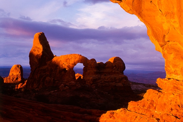 turret arch through north window
